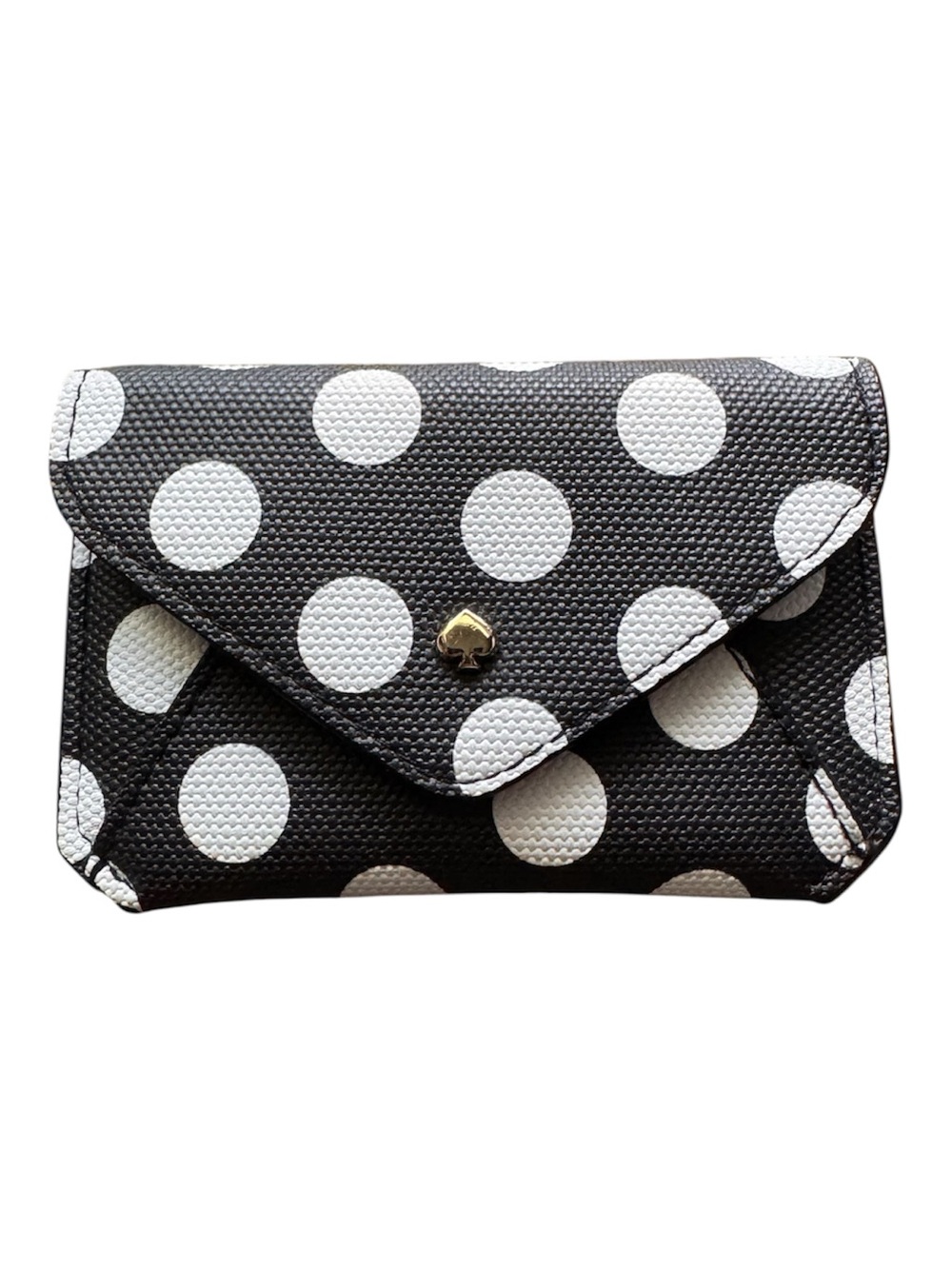 Kate Spade Black & White Polka Dot Card Case
